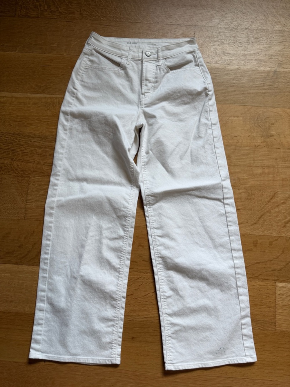 Old Navy White Wide-Leg Jeans for Women